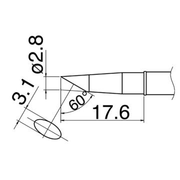 白光 焊咀T31系列，配套焊台FX-100 T31-03BC28