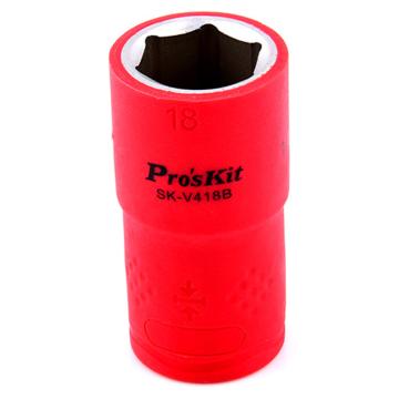 宝工 Pro'sKit 绝缘公制套筒1/2"*18mm SK-V418B