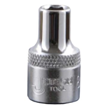 JETECH/捷科 1/4"系列六角公制套筒12mm，11412 SK1/4-12