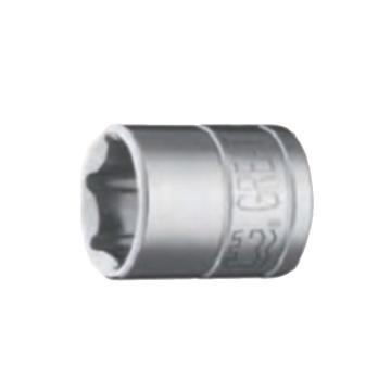 长城精工 6.3mm系列英制六角铬钒钢套筒1/4" 593004