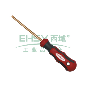 卡索 防爆一字螺丝刀，铍青铜14*250mm 801-14-250B
