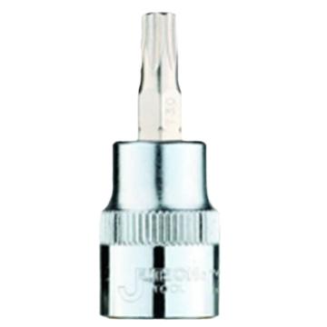JETECH/捷科 1/4"系列梅花型旋具套筒（中心不带孔）T10，12310 SK1/4-T10