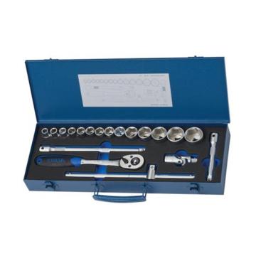 哈恩库博 HAHN+KOLB 1/2"套筒扳手套装19件套，10-32mm 58574011