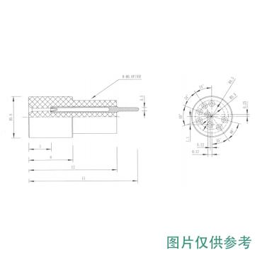 成都威力玛 8PIN插座 WG22-02-21-01