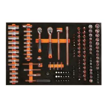 SHEFFIELD/钢盾 6.3/10MM套筒工具托组套133件套 S025047