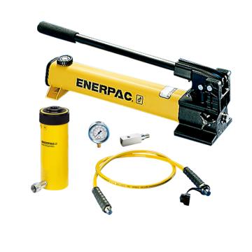 ENERPAC/恩派克 中空柱塞液压缸套装（含油缸+泵+软管+表+表座），30ton，155mm RCH-306+P-392*+HC-7210+G2535L+GA-3