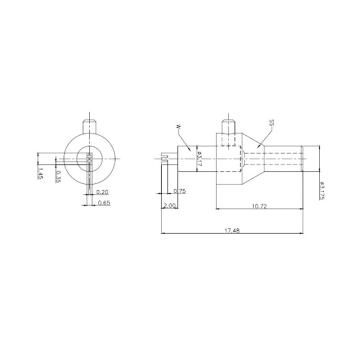SPTsmallprecisiontools SPT 蘸胶头1059D-17.48-WEST-GRID-1.45*0.65-3*2 DD-EST-0534