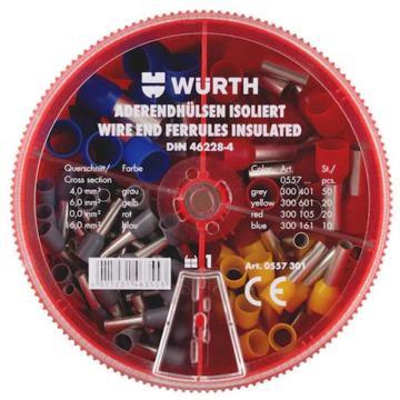 WURTH 绝缘过线管组套DIN46228-CU-(J2N)-(4，0-16，0) 0557301