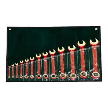 Raxwell 防爆13件套呆梅两用扳手，铝青铜8，10，12，13，14，16，17，19，22，24，27，30，32mm RTAK0083