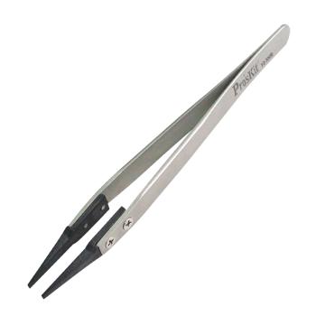 宝工 Pro'sKit ESD圆尖碳纤维镊子125mm TZ-300B