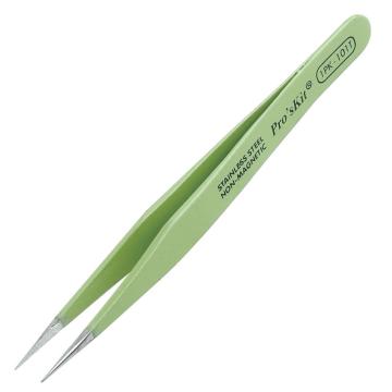 宝工 Pro'sKit 防磁圆尖镊子夹子110mm 1PK-101T