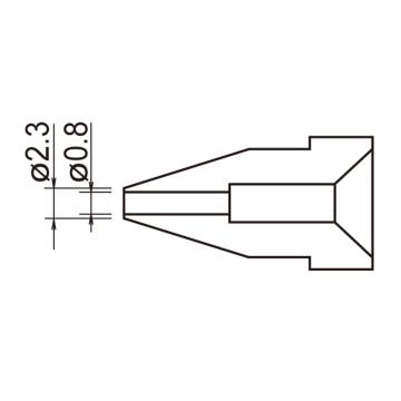 白光 锡枪吸咀，配套吸锡枪474、809 A1004