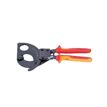 巴可 电工棘轮电缆剪钳∅52mm，厚塑料柄套 铬钒钢 HN203026891.083