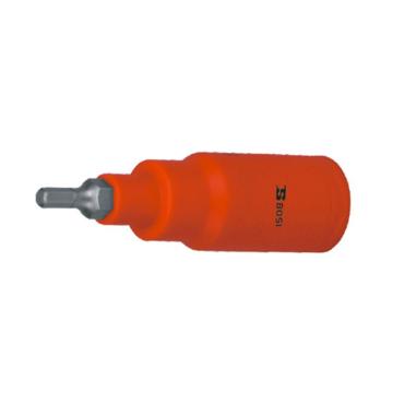 BOSI/波斯 1/2"(12.5mm)系列"VDE绝缘公制内六角旋具套筒6*120mm BS600154