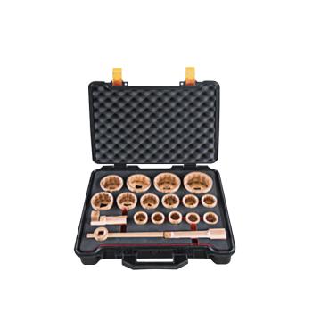 Raxwell 防爆重型1"，套盒装套筒，铝青铜，18件套 RTAK0014