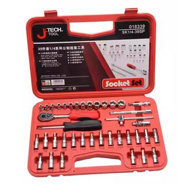 JETECH/捷科 1/4"系列公制组套，39件套SK1/4-39SP，18339 SK1/4-39SP