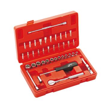 JETECH/捷科 1/4"系列公制组套，41件套SK1/4-41SP，17541 SK1/4-41SP