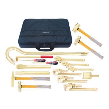 Raxwell 防爆18件套组合套装工具，铝青铜18pcs RTAK0066