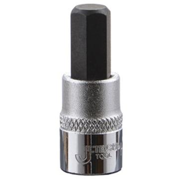 JETECH/捷科 1/2"系列100mm长六角旋具套筒17mm，11017 SK1/2-HX17-100