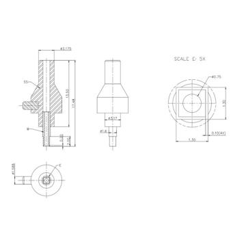 SPTsmallprecisiontools SPT 吸嘴1059D-17.48-W-PL-1.30-1.30-0.10 DD-PUT-0997-S41