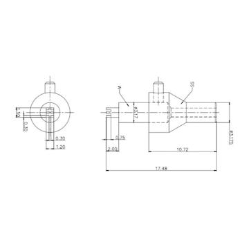 SPTsmallprecisiontools SPT 蘸胶头1059D-17.48-WEST-GRID-1.50*1.20-3*2 DD-EST-0533