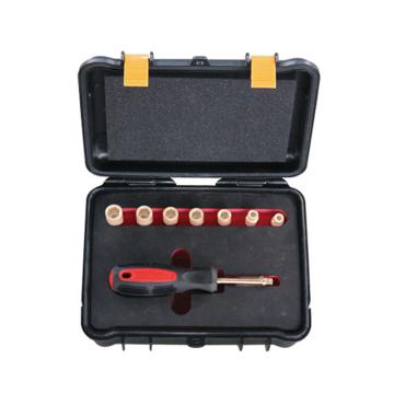 桥防 防爆套筒组套1/4"铝青铜，9件套 101B-AL