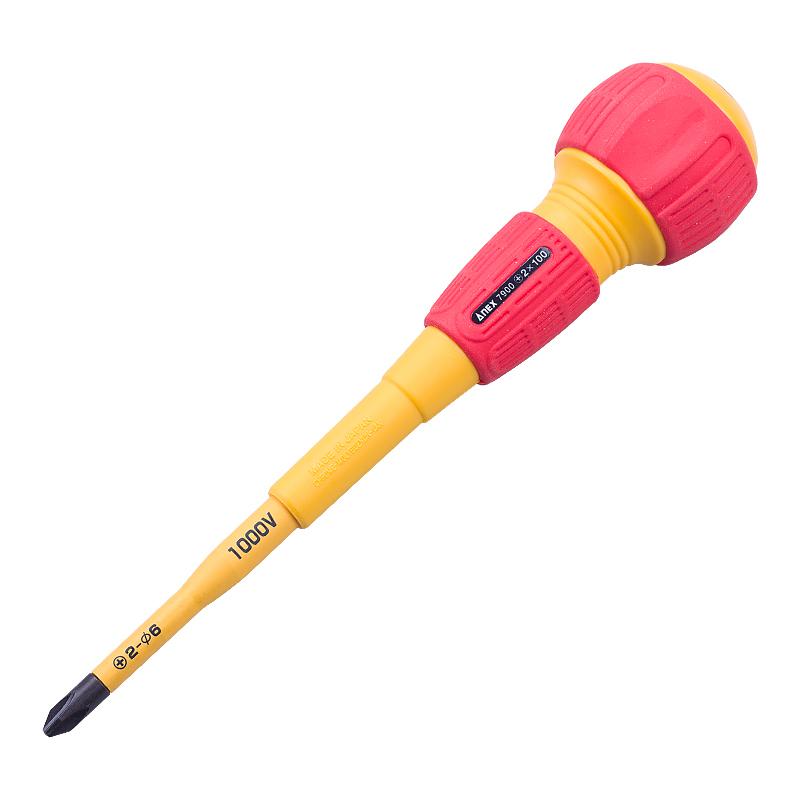 ANEX (ANEX)高压1000V绝缘螺丝刀 No.7900 PH2X100mm(十字)