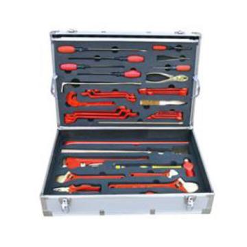 渤防 防爆油库专用组合工具箱42件套，铝青铜 1400-002 42件套 铝青铜