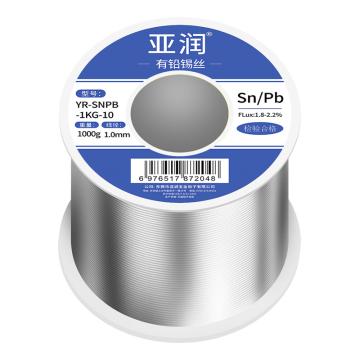 亚润 有铅锡丝 1000g/线径1.0mmSN/PB:63/37 YR-SNPB-1KG-10