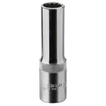 JETECH/捷科 1/2"系列十二角公制镜面长套筒21mm，O16921 SKD1/2-D21