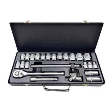 YATO/易尔拓 1/2"套筒扳手组套24件套 10-32mm YT-12661