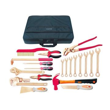 Raxwell 防爆21件套组合套装工具，铍青铜21pcs RTBK0065