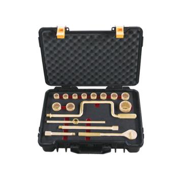 桥防 防爆套筒组套，铍青铜，1/2"-17件套 101G BE