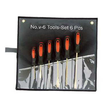 Raxwell 防爆6件套螺丝刀组合套装工具，铝青铜6pcs RTAK0052