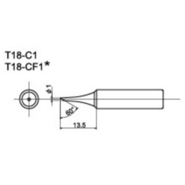 白光 烙铁头 T18-CF1