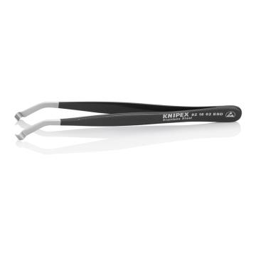 凯尼派克 防静电不锈钢定位镊子，120mm 92 16 02 ESD