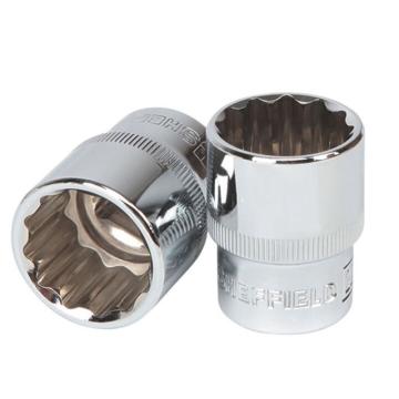 SHEFFIELD/钢盾 1/2"(12.5mm)系列公制十二角套筒10mm S012010