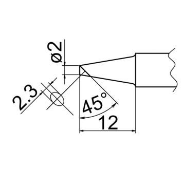 白光 烙铁头T20系列，刀形，配套焊台FX-838 T20-BC2