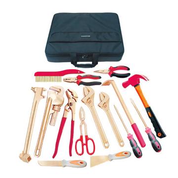 Raxwell 防爆16件套组合套装工具，铍青铜16pcs RTBK0063