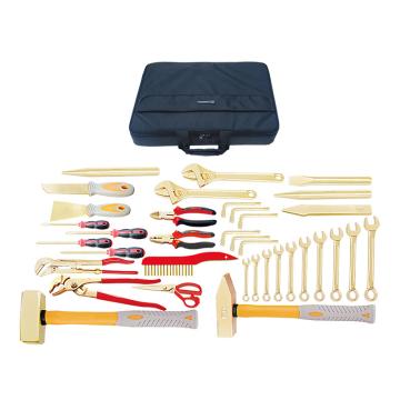Raxwell 防爆38件套组合套装工具，铝青铜38pcs RTAK0067