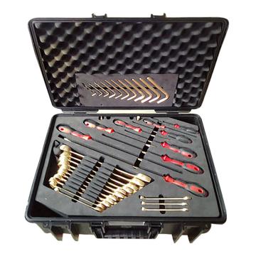 Raxwell 防爆68件套组合套装工具，铝青铜68pcs RTAK0061