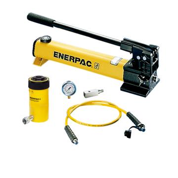 ENERPAC/恩派克 中空柱塞液压缸套装（含油缸+泵+软管+表+表座） RCH-202*+P-392*+HC-7210+G2535L+GA-3