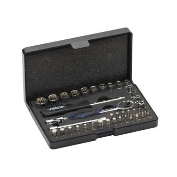 HAHNKOLB HAHN+KOLB 1/4"六角套筒扳手套装40件套，六角套筒4-14mm 58006041