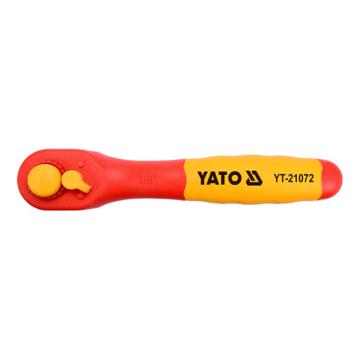 YATO/易尔拓 1/2"双色柄绝缘双向棘轮扳手 YT-21072