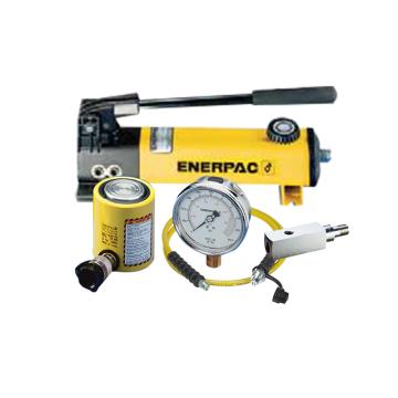 ENERPAC/恩派克 薄型液压缸套件（含油缸+手动泵+软管+压力表+表座），90ton 57mm RCS1002+P392+HC7210+GP10S+GA2