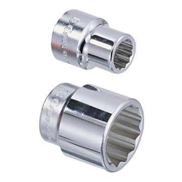 genius/天赋 3/4"(19mm)手动公制铬钼钢12角套筒3/4"*26mm*54mmL 635226