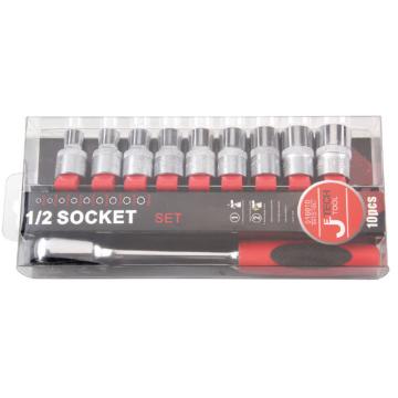 JETECH/捷科 1/2"系列套筒简易套装，10件套 SK1/2-10SJ，16010