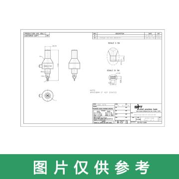SPTsmallprecisiontools SPT 吸嘴1059D-17.48-HTV21-RT-0.65-0.28-2*H=0.18 DD-PUT-1698