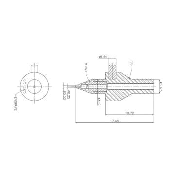 SPTsmallprecisiontools SPT 吸嘴1059D-17.48-HTV21-CT-0.50-0.25 DD-PUT-1962