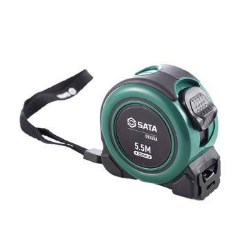 SATA/世达 凯锋系列橡塑型钢卷尺5.5mx25mm 91335A